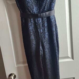 Bebe Navy Lace Jumpsuit
